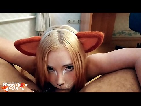 ❤️ Kitsune gbe dick ati pẹlu ni ẹnu rẹ ❤️❌  Ibalopo
